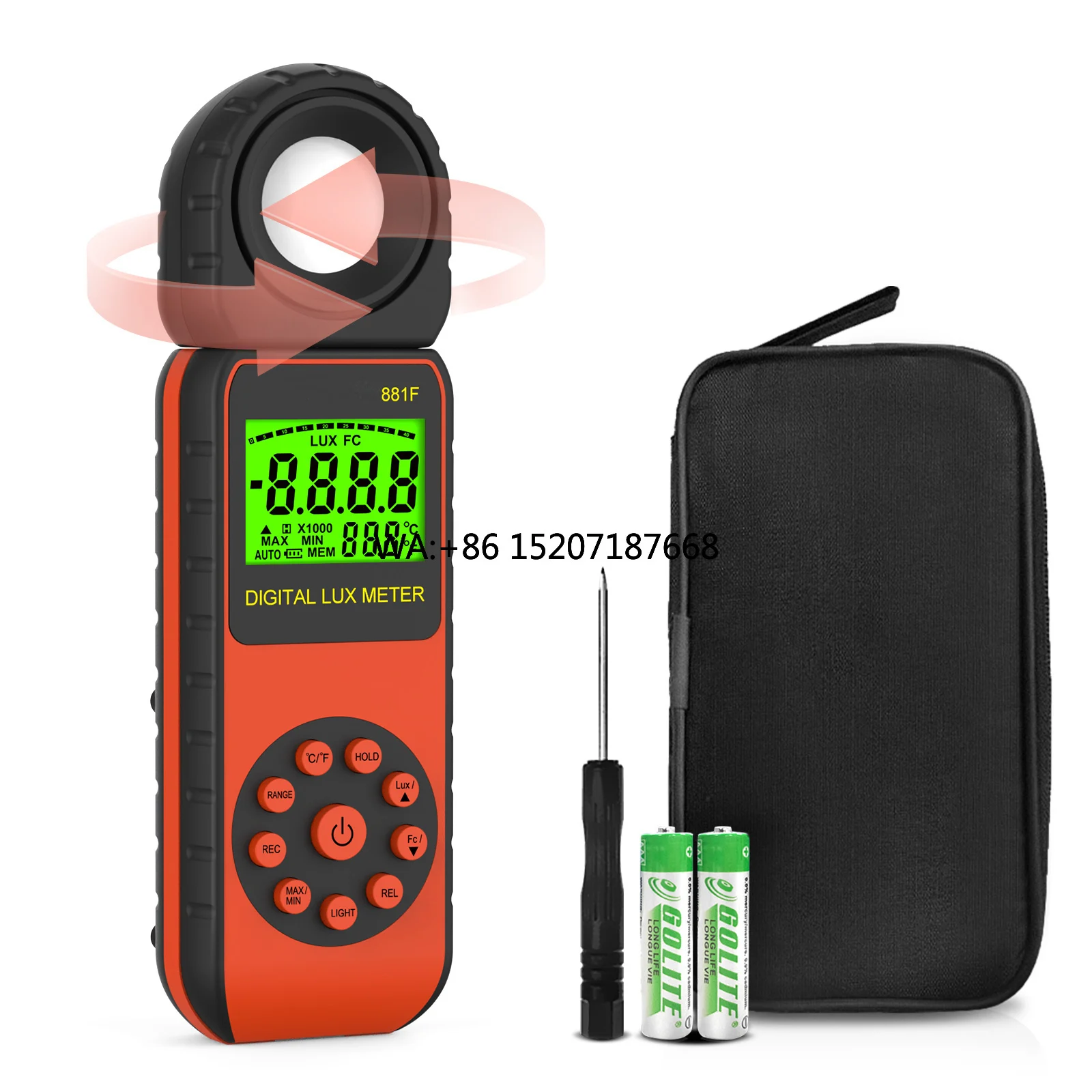 Photography Hp - Цифровой измеритель освещенности HP-881F, диапазон люксметра