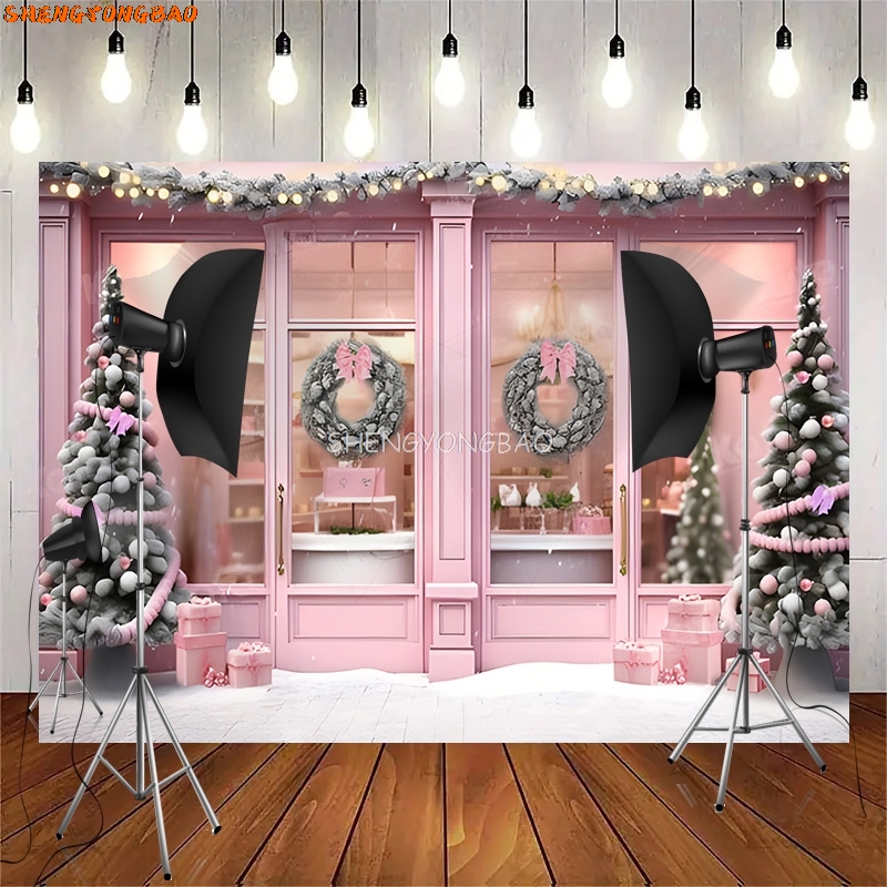 SHENGYONGBAO Рождественский ве – обзор и цена Photography Backdrop Muslin