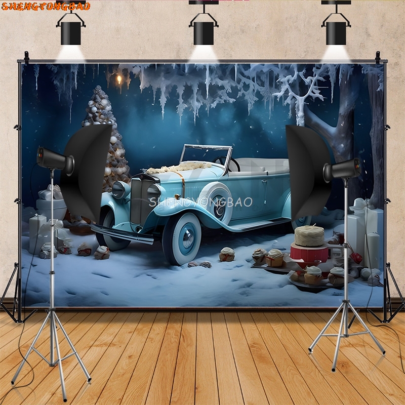 SHENGYONGBAO Рождественский ве – обзор и цена Photography Backdrop Muslin